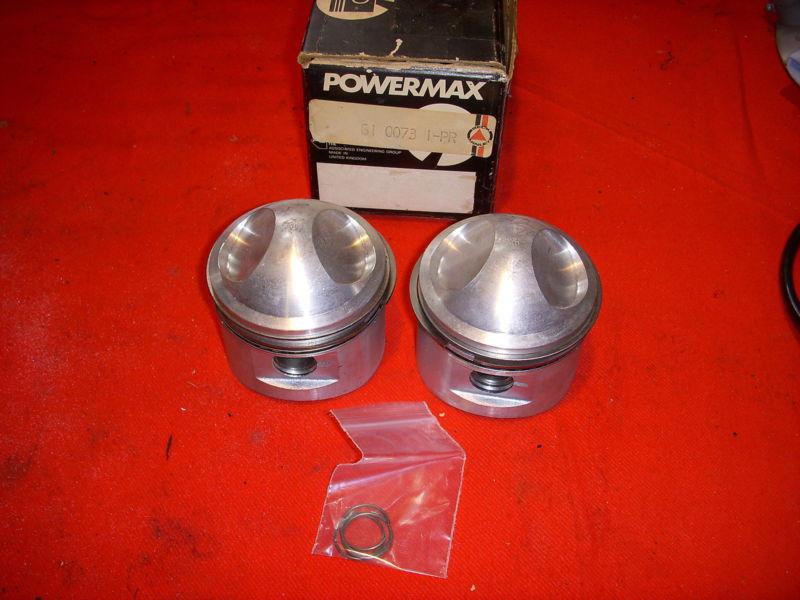 Nos triumph 750 high compression (10.5:1) powermax pistons, rings and pins
