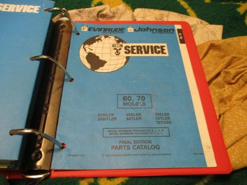 1994 omc evinrude johnson 60 70 hp er outboard parts catalog manual