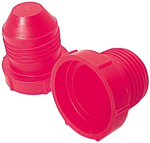 Allstar performance all50816 red plastic 12 an dust plug   pack of 10