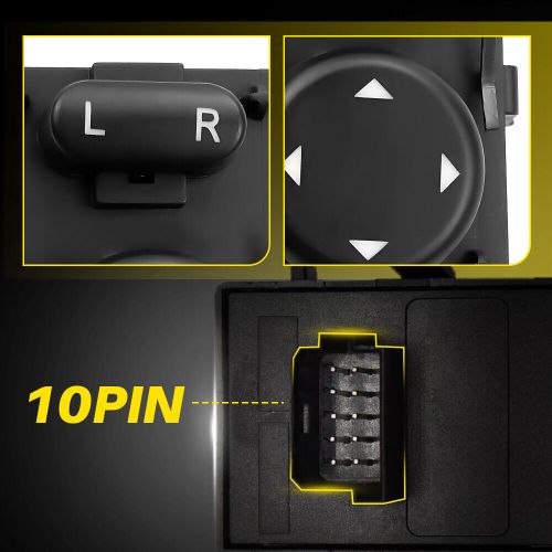 Master mirror switch for 2008-2017 freightliner cascadia 15829700sr 901-5202 p