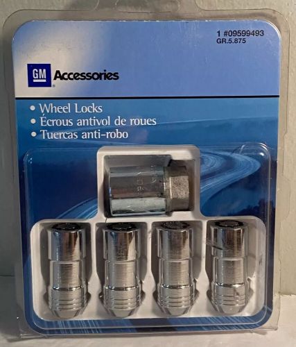 New gm accessories wheel locks set # 09599493 / gr.5.875