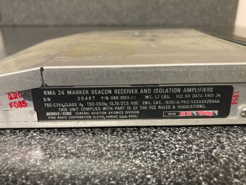 Kma 24 marker beacon receiver and audio panel