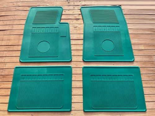 For oldsmobile cutlass supreme floor mats rubber green set of4