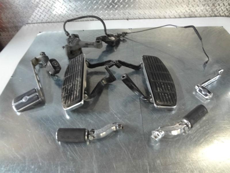 01 harley davidson fltri road glide efi floorboards, pedal, master, caliper pegs