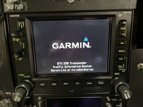 Garmin gns530w waas 14/28v with small screen defect