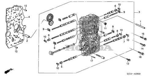 Genuine honda body main valve 27000-rjf-t03