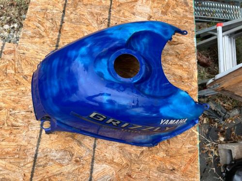 2003 yamaha grizzly 660 yfm660f 4x4 gas tank fuel cell cover body panel  blue