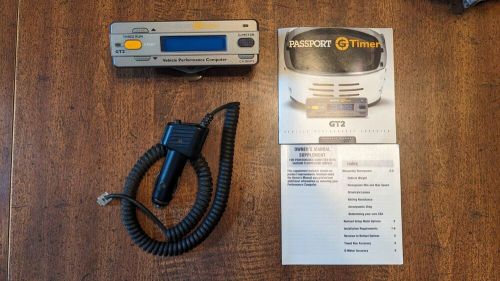 Escort passport g timer gt-2 vehicle performance computer