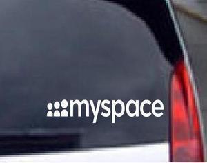 Myspace - vinyl car window sticker decals vw dub drift funny