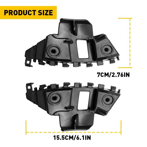 Fits 2011-2014 vw jetta front bumper support retainer spacer brackets set pair