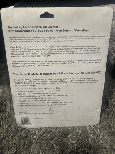 Motorguide mga089g 3.5 trolling motor prop 3 blade 3.5&#034; diameter hub