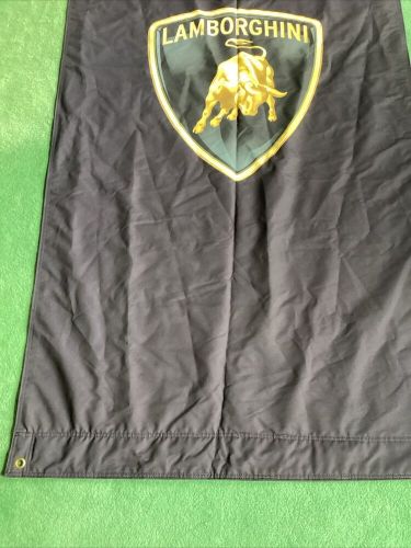 Official lamborghini workshop/mancave advertising fan flag/banner new