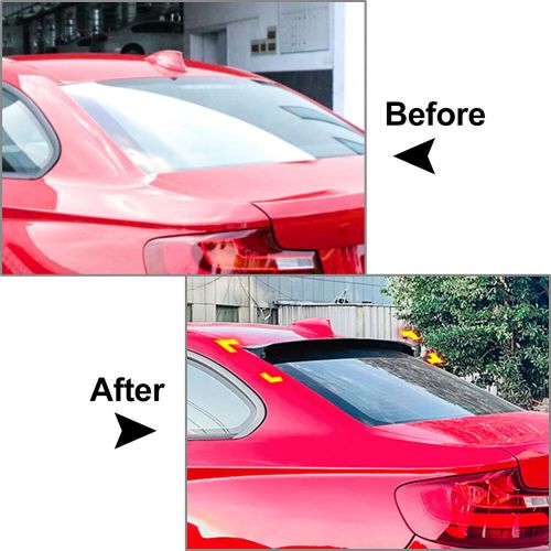 Rear roof spoiler wing trunk upper lip for bmw 2 series f22 f87 m2 2014-2019 17