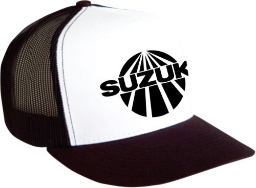 Factory effex vintage suzuki snapback hat black/white #18-86402