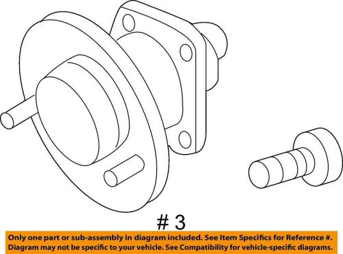 Gm oem rear suspension-hub &amp; bearing 25979186