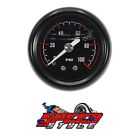 Aluminum 100 psi adjustable 1:1 fuel pressure regulator gauge an fittings black