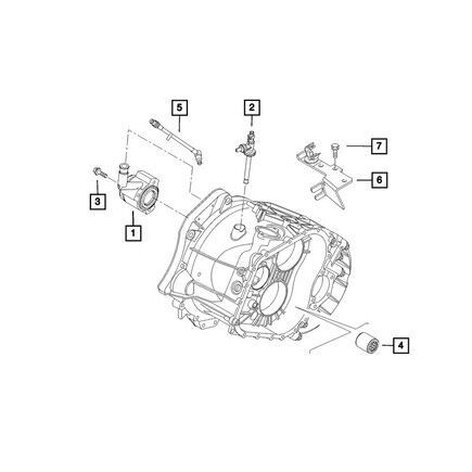 Mopar 68095401aa manual transmission case   for 2014 2017 ram