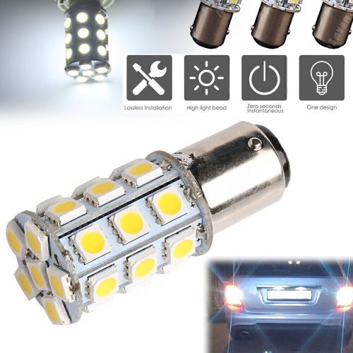 1004 1076 1142 white 27-smd ba15d cabin rv marine boat led interior lights bulbs