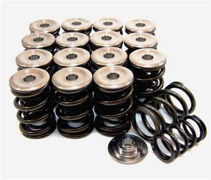 Gsc p-d 97lb dual valve springs &amp; titanium retainers fits honda b-series vtec