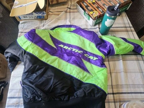 Arctic cat vtg mens m  snowmobile jacket double layered (2 coats)