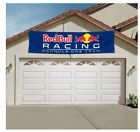 Red bull racing flag banner (2x8ft) new