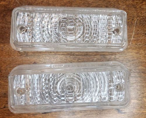 Nos gm 1969 chevelle malibu parking light / lamp lenses 5961641 &amp; 5961642