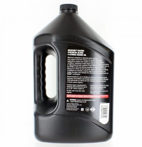 New - mercury marine/mercruiser oem synthetic blend 4-stroke (25w-50) engine oil