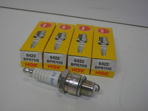 Ngk bpr7hs / 6422 spark plug pack of 4 each outboard marine boat