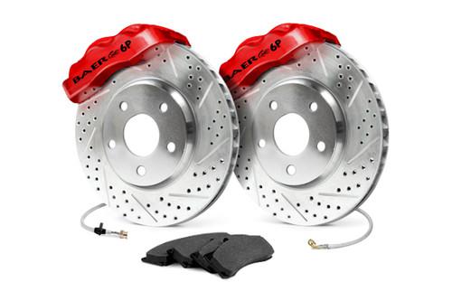 Baer 4301299r chevy trailblazer pro front drilled slotted brake system