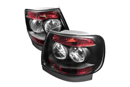 Spyder aa496 - 96-01 audi a4 black euro tail lights rear stop lamps