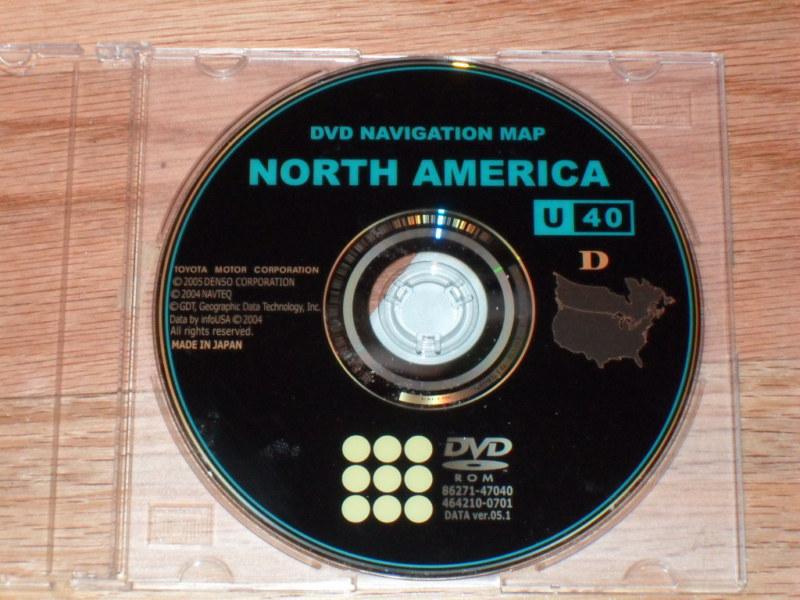 Toyota lexus navigation disc dvd cd u40 navagation disk oem nav map software