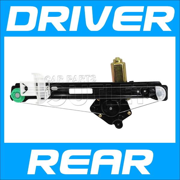 Window regulator rear left 00-07 ford focus power w/motor sedan wagon 4dr 5dr lh