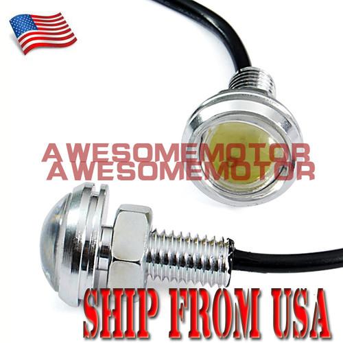 Us a pairs eagle eye led car lamp plate stud screw bolt light bulb universal