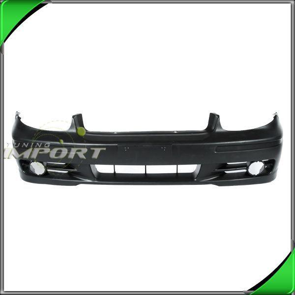 Fits 02-05 hyundai sonata gls front bumper cover black rimed plastic paint-ready