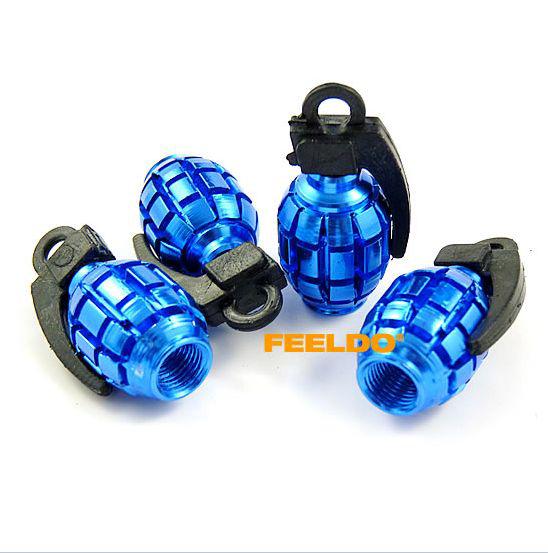 4 pcs grenade style wheel tyre tire valve stems air dust covers caps refit auto