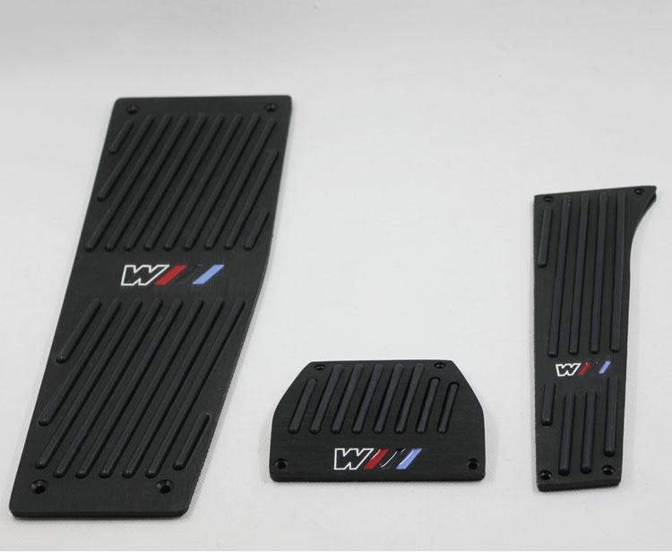 Black fuel brake foot rest at pedals pads for bmw e60 525i 528i 535i 550i m5 