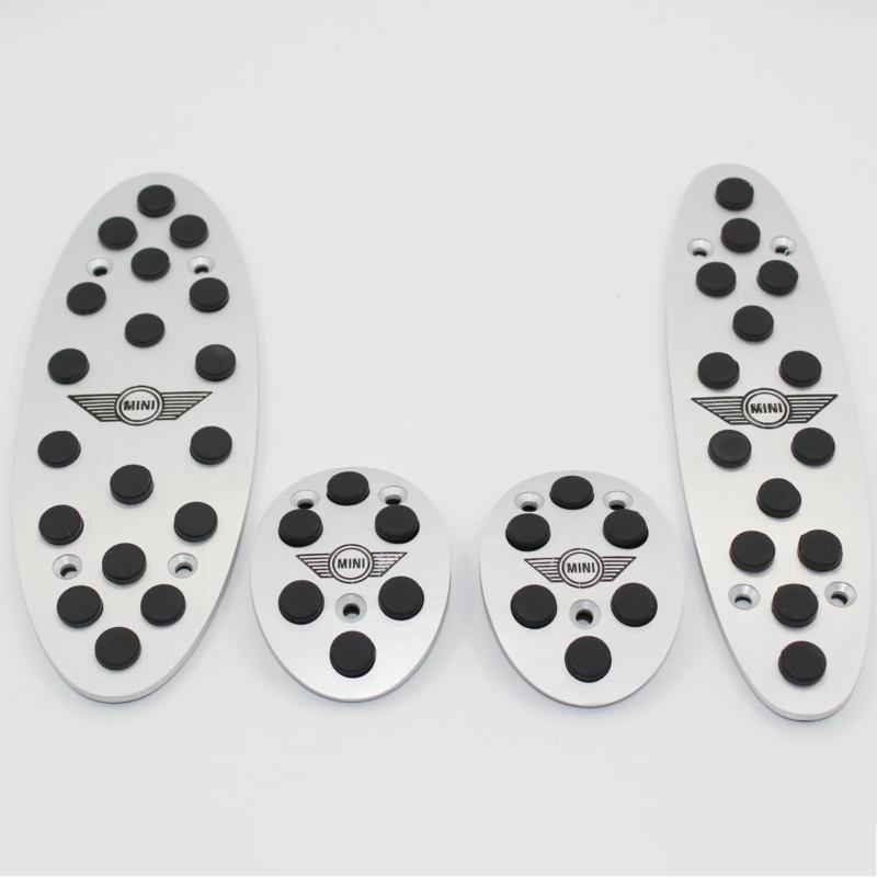 Aluminum fuel brake foot rest mt pedals plates fit for bmw mini cooper 2013