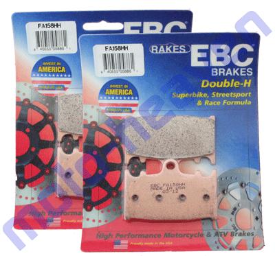 Kawasaki ebc fa158hh front brake pads zx1100 zr1100 zzr1200 zx 1100 zr zzr 1200