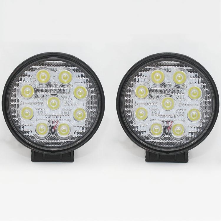 2pcs 27w led work spot light off road truck  jeep boat 4wd ute atv suv 4x4 lamp