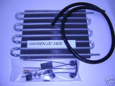 Oil cooler,  by hayden coolers,  model 1405,  sizes 15-7/8" x 10" x 3/4"