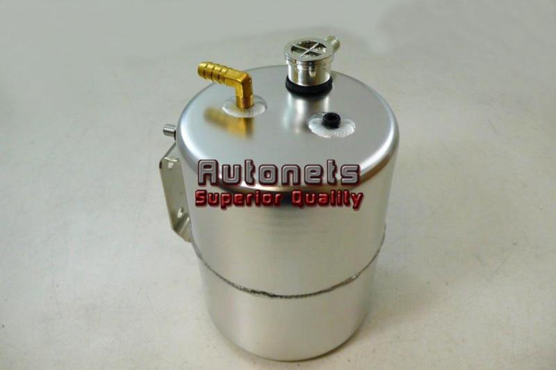 Polished aluminum vacuum system reservoir tank universal fit street hot rat rod