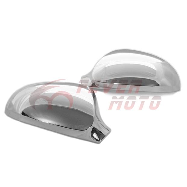 Fm new triple chrome side door mirror cover trims fit for 05-11 vw passat 3c b6 