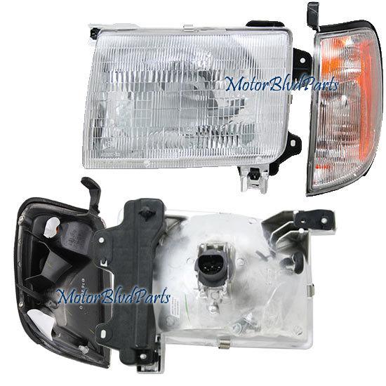 98-00 frontier oe style headlight+corner light left lh