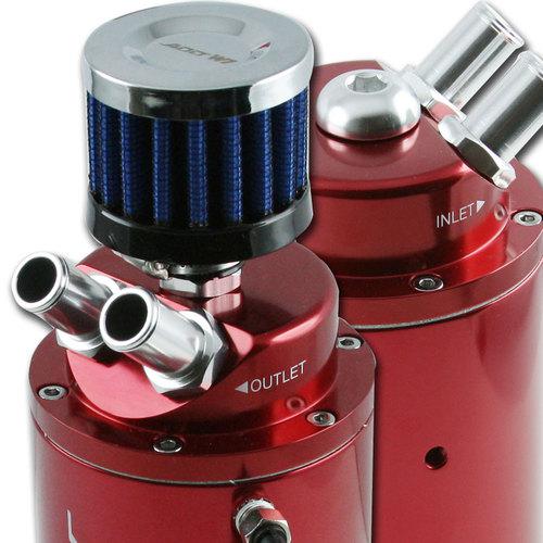 Add w1 universal oil catch tank breather can  reservoir red b20 b18 t3 t4 turbo