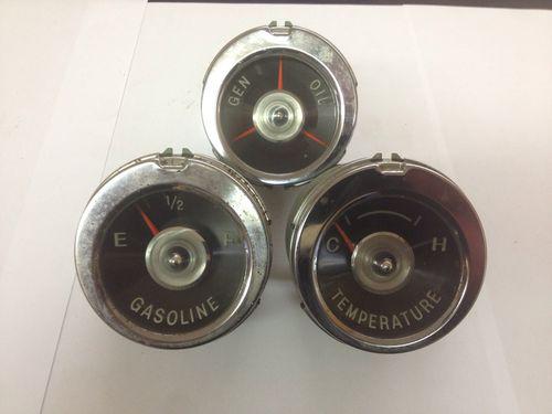 1959 chevy gauges trio