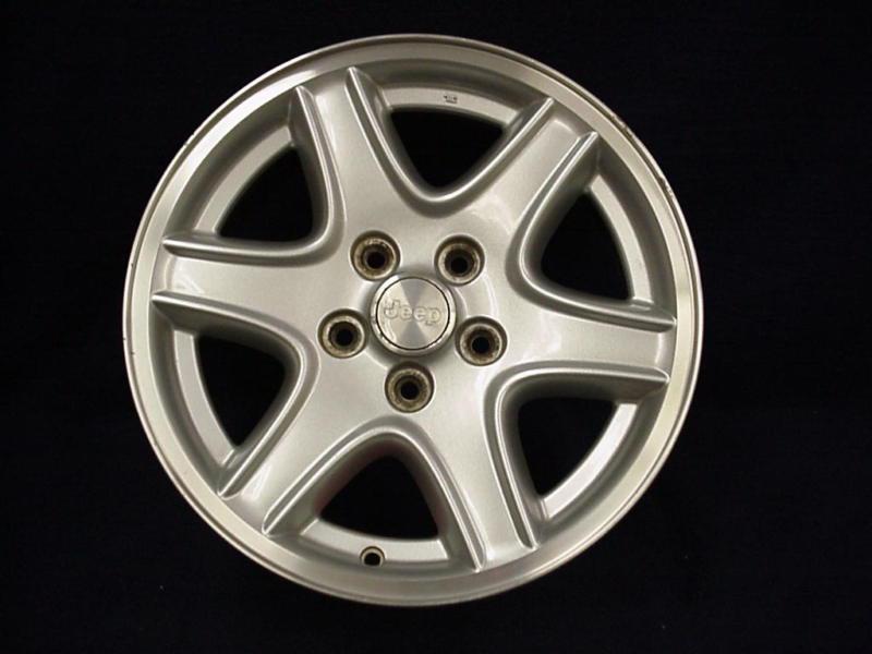 Jeep liberty 02-04 16" 5 spoke silver alloy / aluminum wheel - 1