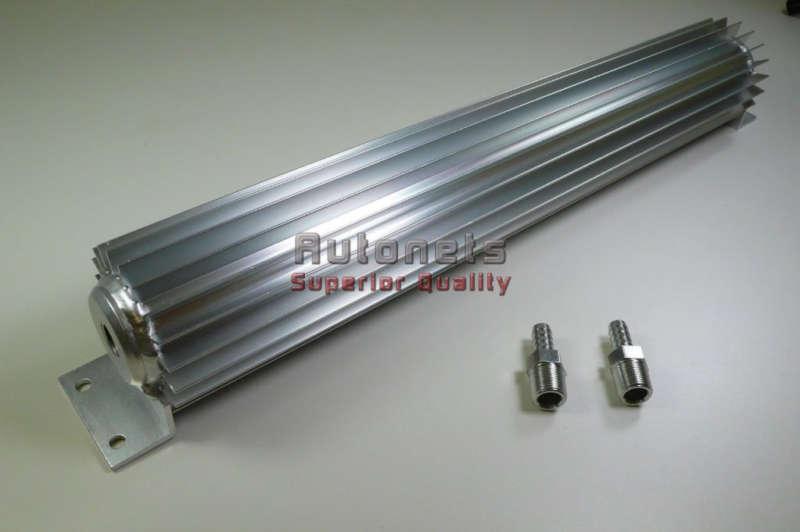 18" single pass aluminum finned transmission oil cooler universal fit