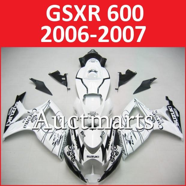 Fit suzuki gsxr 750 gsxr 600 06 07 gsx-r 2006 2007 fairing bodywork k6 g10 a01