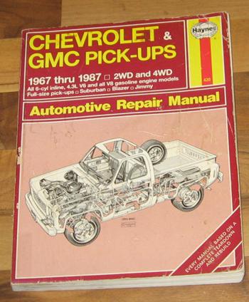 1967-1987 chevrolet/gmc c/k 10 20 30 pickup blazer/jimmy/suburban service manual