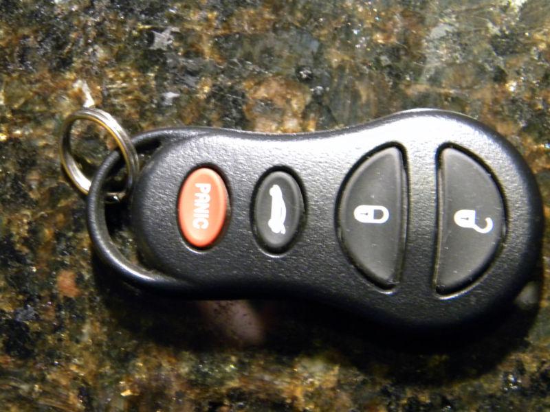 Oem chrysler dodge jeep 4 button keyless remote key fcc gq43vt9t p/n 04759008 af